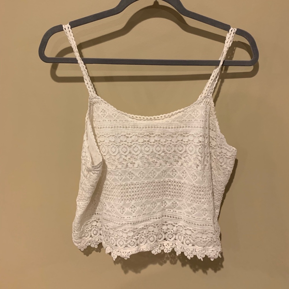 Lace crop top